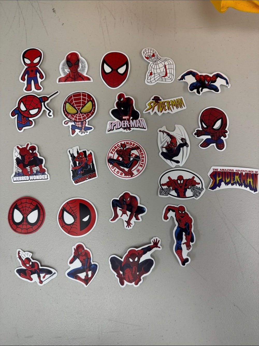 Marvel Spider-Man Red Sticker Pack for Kids 23 count 23B
